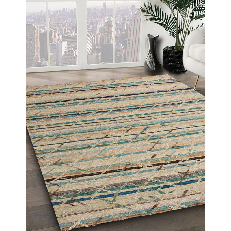 Geometric Indoor Rug, Square 5'