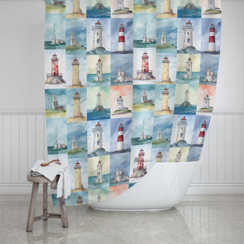 Centwane Shower Curtain, 83" H x 70" W