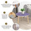Ensemble de 2 tables basses gigognes Triangle