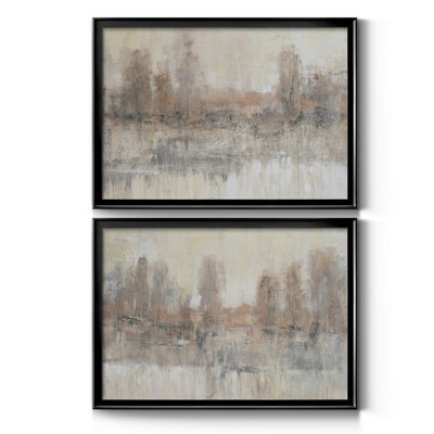 Land Parcel I - ensemble de 2 peintures encadrées