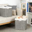 Paniers de rangement en osier avec doublures amovibles, 2 paniers de rangement décoratifs tissés à la main pour tablettes, placard, garde-manger et chambre à coucher-823930203-823930196