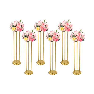 6 Pcs Gold Flower Display Stand, Decorative Flower Stand