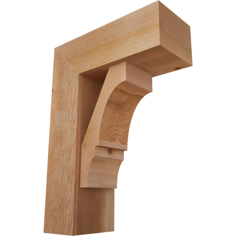Support de bloc Balboa avec entretoise décalée, 28 x 20, Cèdre rouge occidental de l 8 po (scié brut)