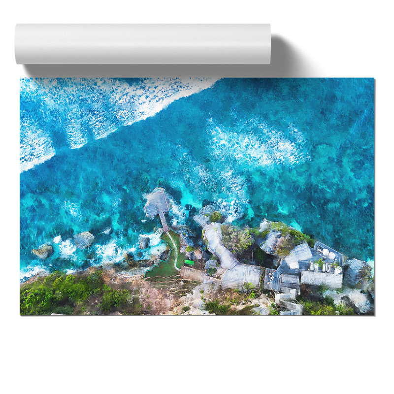 Padang Padang Island In Bali - No Frame Print, 21cm H x 30cm W x 0.1cm D