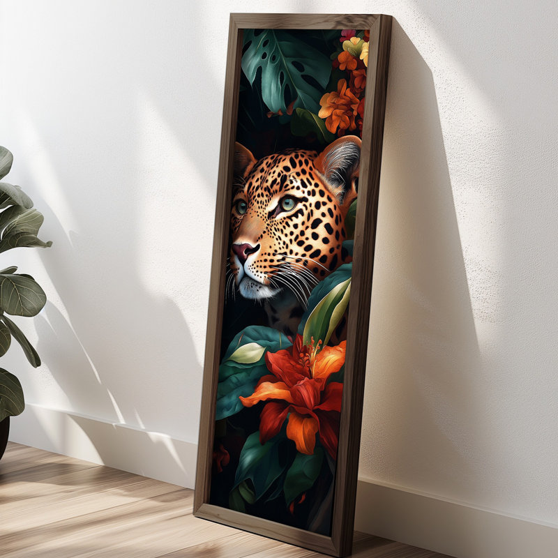 Elegant Decorative Framed MDF Painting, 15.7 x 47.2 x 0.1 inches | 100% MDF with 3 mm Thickness, 100% Pine Wood Frame | UV Printed Artwork for Home Decor, Living Room, Office, Modern Aesthetic