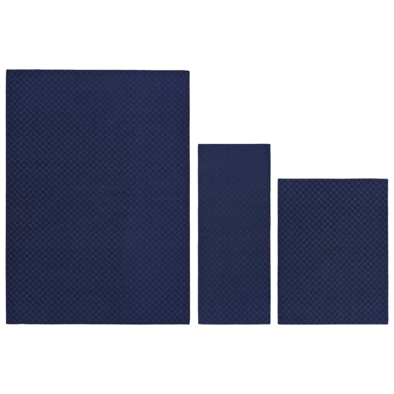 Rectangle Resa 5'x7', 3'x4', 24"x60" Area Rug with Non-Slip Backing