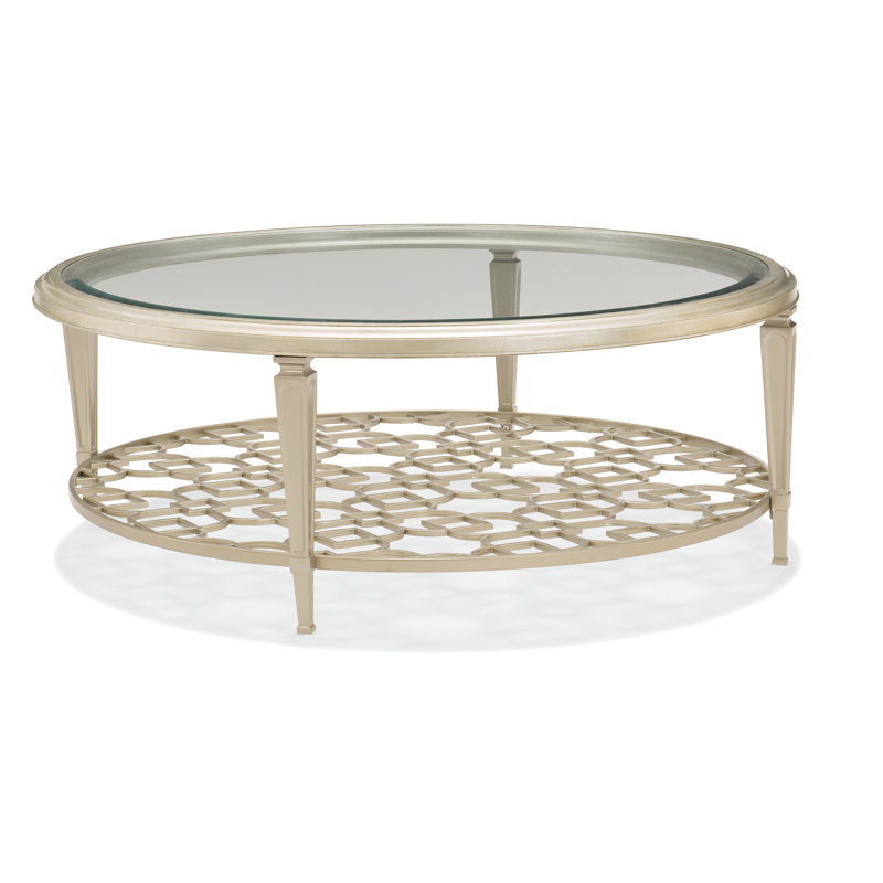 Caracole Classic Glass Top Single Coffee Table