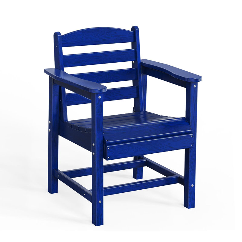 24 po Chaise de patio en PEHD, Bleu