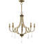 5-Light Empire Candle Chandelier with Dedric Crystal Details-757961457