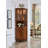 21.65" Brown Standard Solid Wood Wine Cabinets & Curio Cabinets