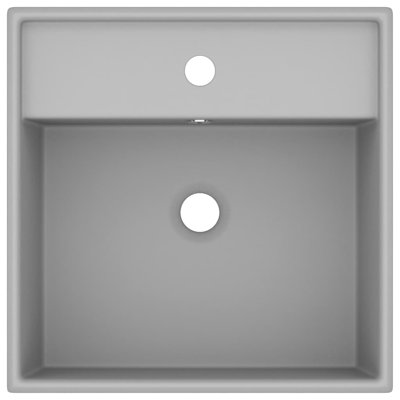 Belfry Bathroom Spurlock Ceramic Square Sink with Overflow