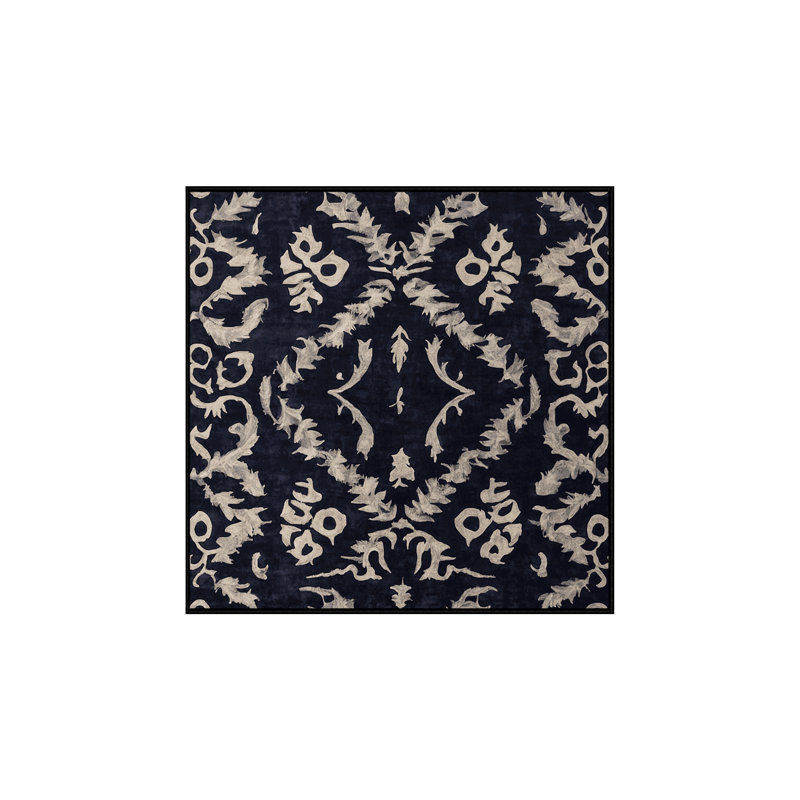 Tapis gris lavable à la machine, Carré 6 pi
