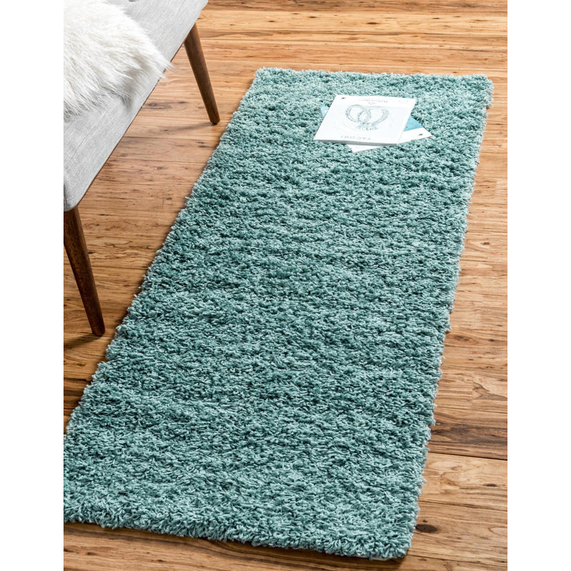 Maron Indoor Rug, Runner 2'7" x 13'1", Slate Blue