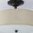 Bethenny Fabric Semi Flush Mount