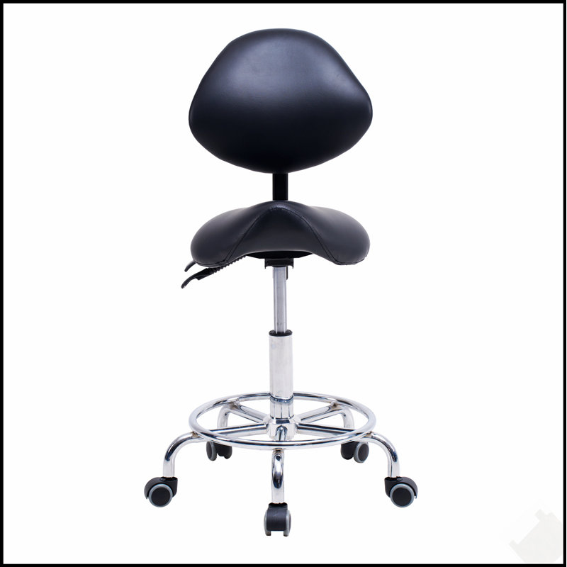 Fauteuil ergonomique avec dossier, pivotant, réglage hydraulique de la hauteur et roulettes