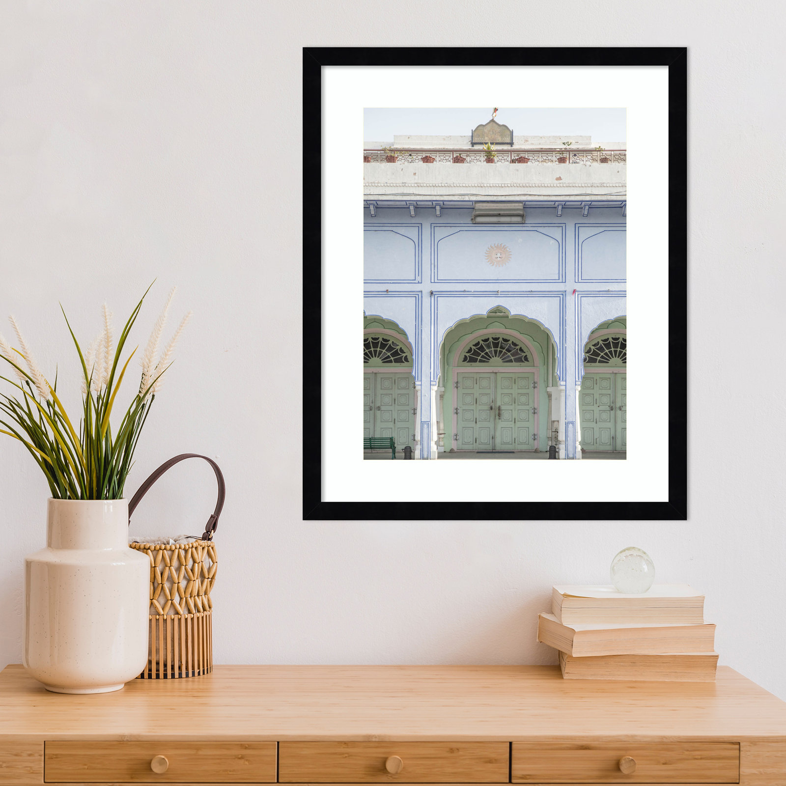 Sunshine Palace Print by Shot by Clint, Black, 21" H x 17" W