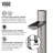 Sottile 18" L x 13" W x 4" H Rectangular Glass Vessel Bathroom Sink with 12" H Faucet-99843991-99843993