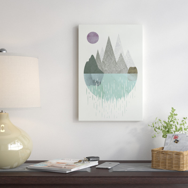 « cascade », impression sur toile tendue, H 12 po x l 8 po x P 0,75 po