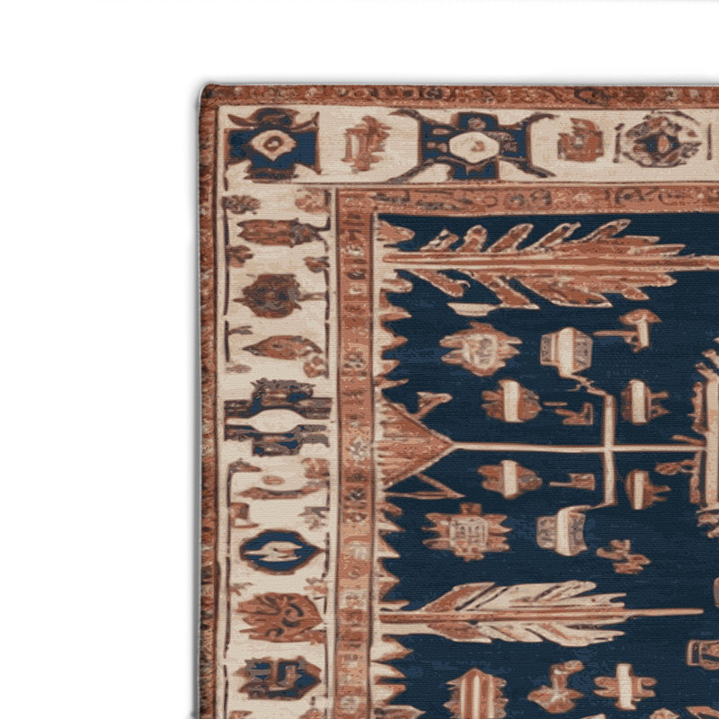 Tapis d'intérieur et d'extérieur brun Persian, Rectangulaire 2 pi x 3 pi