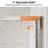 56-60"W X 74"H Pivot Swing Glass Shower Door, Pivot Frame Shower Door with 5/16" (8mm) SGCC Tempered Glass, Chrome Finish Shower Doors, Sliding Glass Panel is Adjustable in Width-125411920