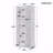 Storage Cabinet With 2-Doors For Bathroom, Office, Adjustable Shelves, MDF Board-774028546