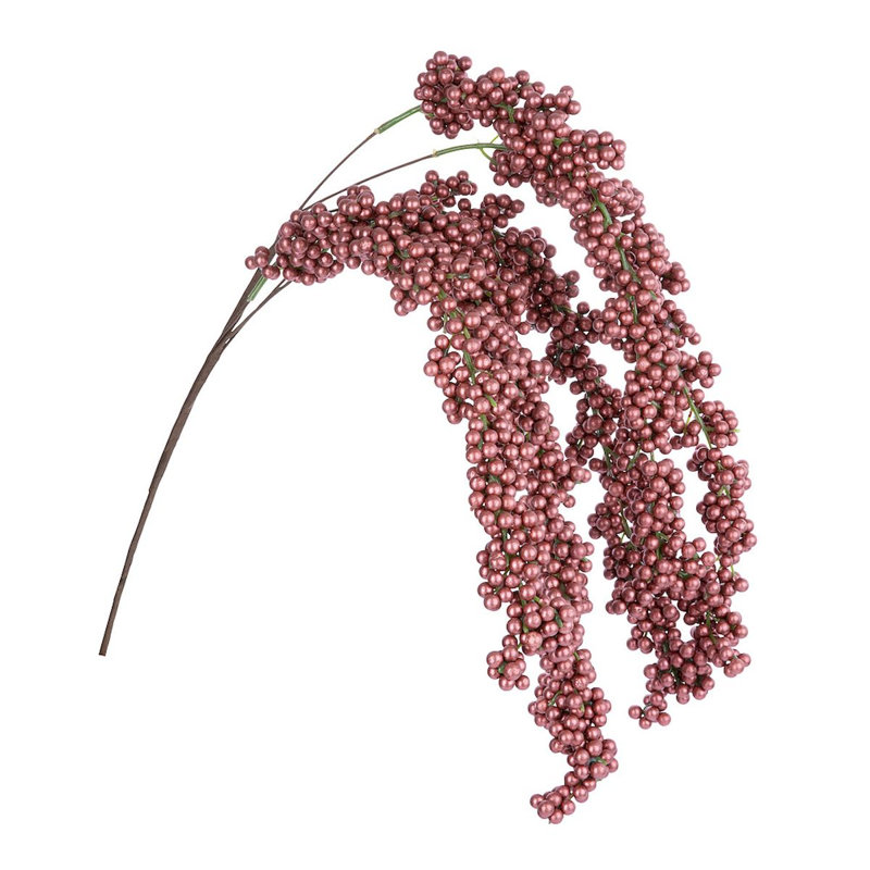 Branche de feuillage artificiel 34 po, Rouge