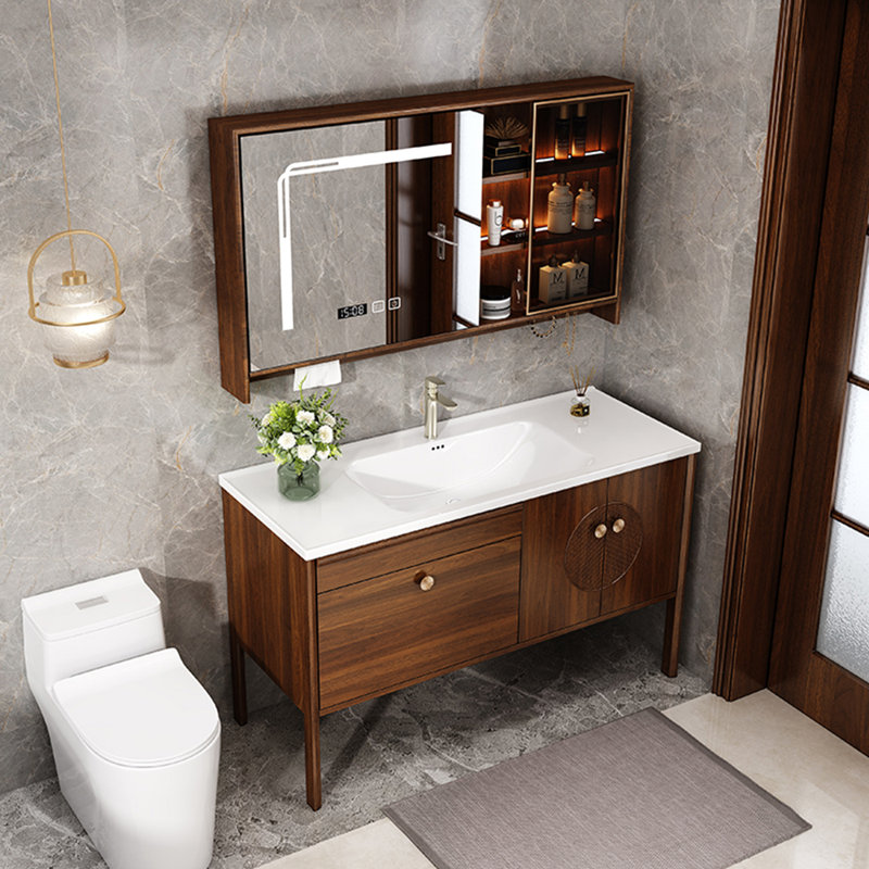 Retro high-end and simple bathroom cabinet