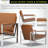 Faux Leather Armchair with Ottoman-1628494881