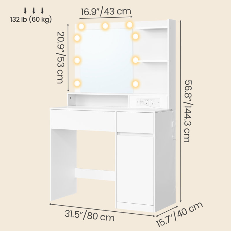 5 Drawer Storage Drawer, White