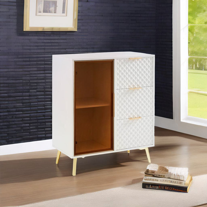 Commode de style moderne, Blanc