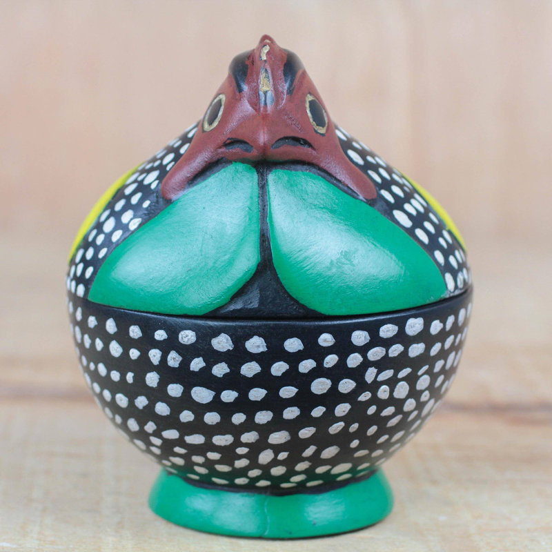 Pot décoratif en bois coq Nordman