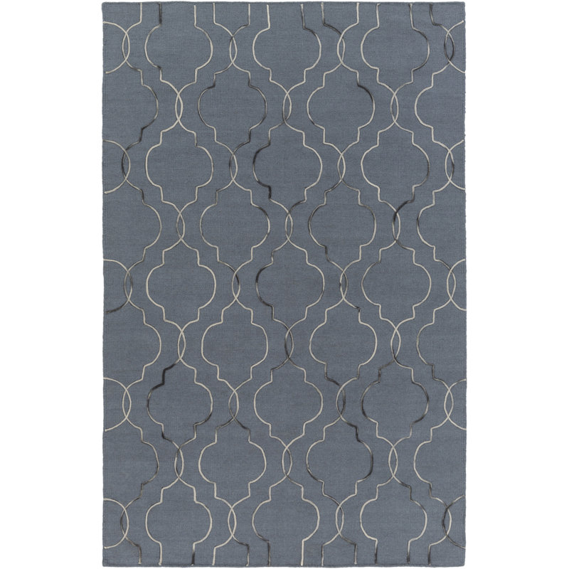 Flatweave Wool Geometric Indoor Rug, Rectangle 2' x 3'