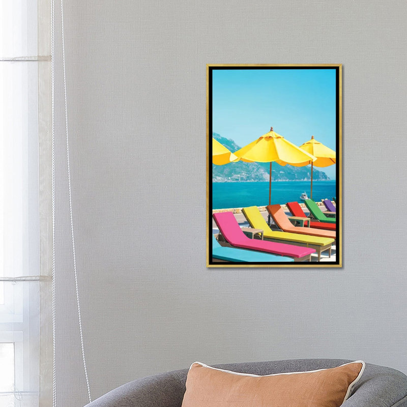 Amalfi by Erin Summer - Print, No Mat, Gold Framed, 26'' H x 18'' W x 1.5'' D