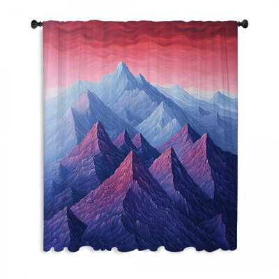 Rideaux de fenêtre, occultant et voilage Mountain Peaks - 1 panneau