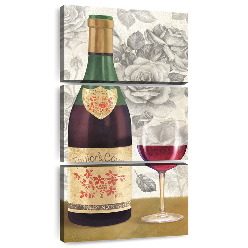 Vin et roses II, H 32 po x l 15 po