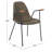 Saddle 19.3'' H Faux Leather Upholstered Armchair-2076340025
