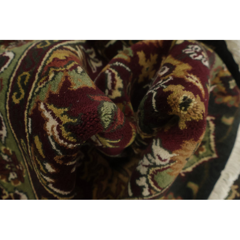 Paire de luxueux tapis bourgogne traditionnels Agra 2 x 3