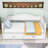 Alleson Wooden Twin Size Daybed with Trundle and 2 Storage Drawers-513930147