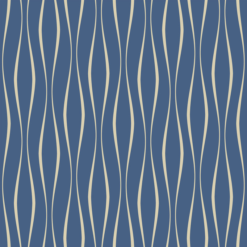 Panneau de papier peint amovible Thelonius Lines, L 126 po x l 24 po