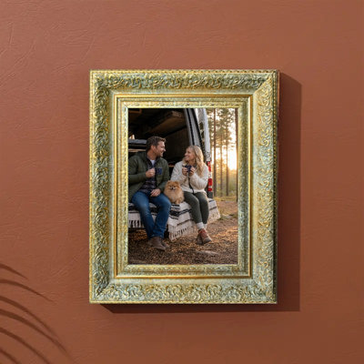 8" x 10" Antique Gold 1PC Wall Picture Frame for Office Decor