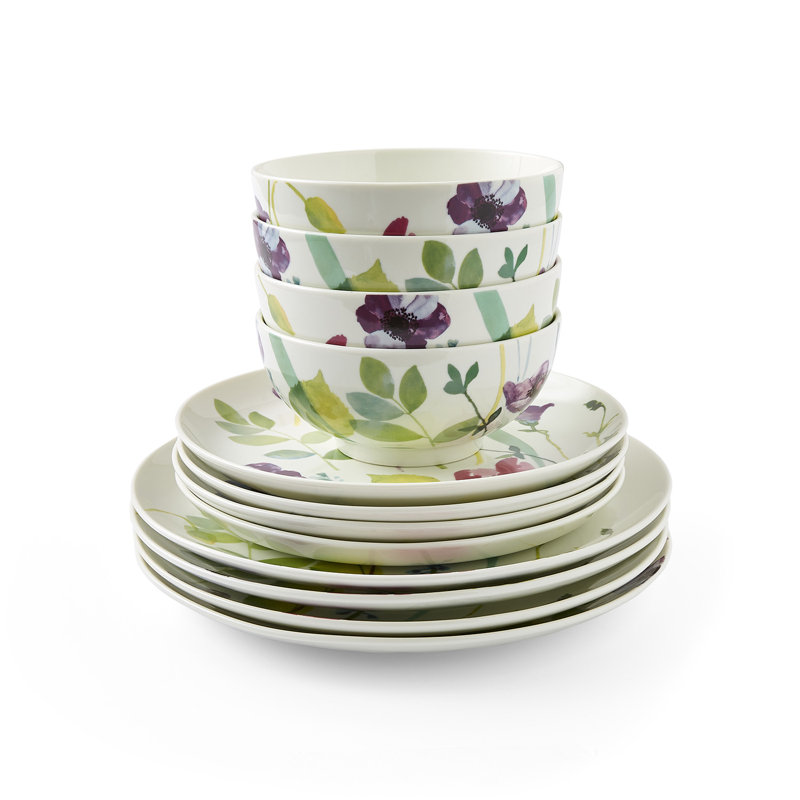 Portmeirion, Water Garden - 12 Piece Set, Service for 4