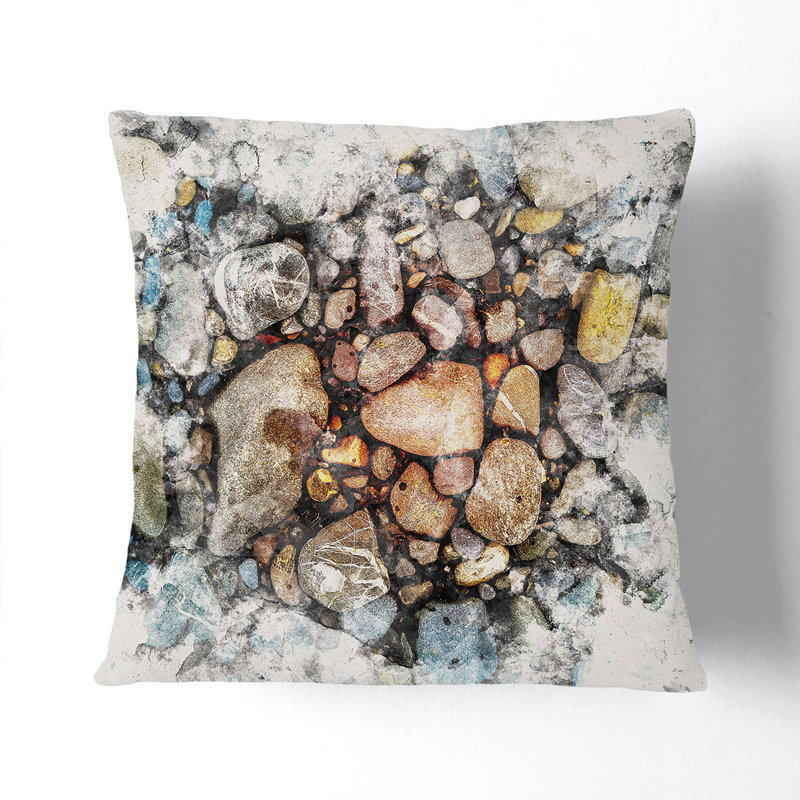 Square Throw Cushion, 40cm H x 40cm W x 15cm D, Black
