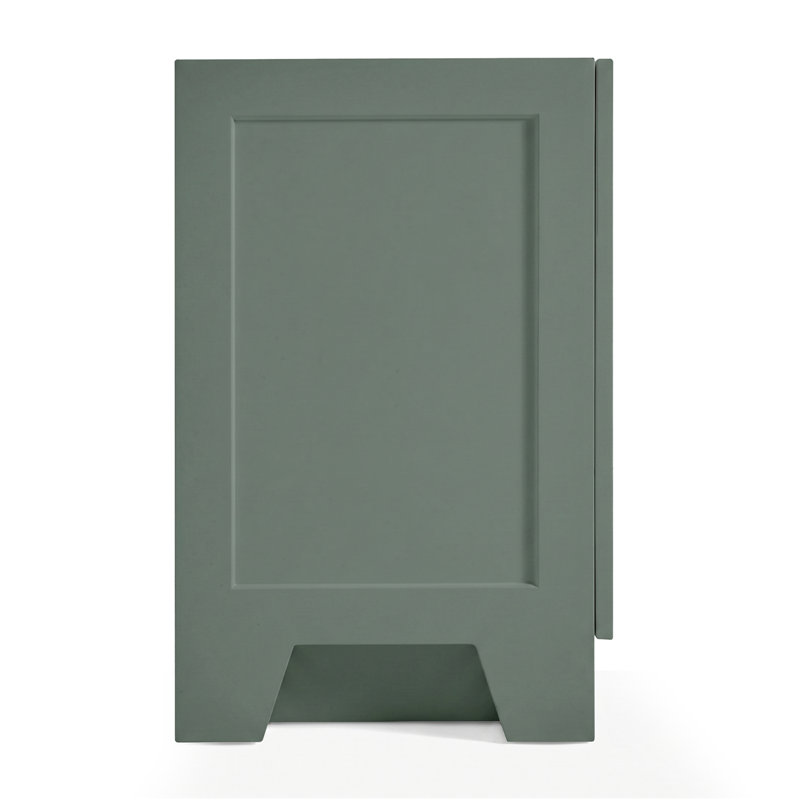 72" Double Bathroom Vanity Base Only, Vintage Green