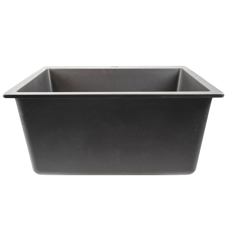 Rockport 25'' L x 21.75'' W Laundry Sink, Titanium