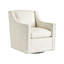 Barrier Leather Swivel Club Chair-895058163