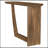 Alamitos Brown Oval Solid Mango Wood Entryway Console Table