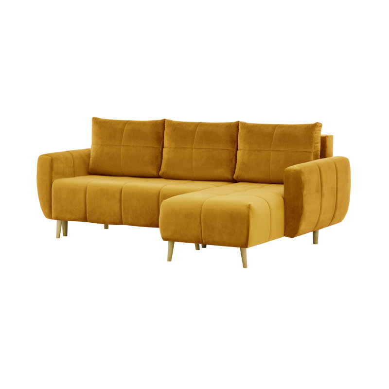 Hollaway 4 Seater Sofa Bed, Yellow