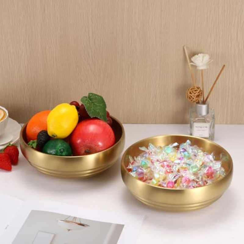Bol décoratif 7,4 po, 2 bols à clés pour table d'entrée