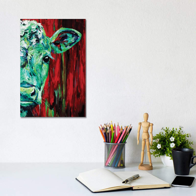 Cow II by Lindsey Dahl - Wrapped Canvas Gallery-Wrapped Canvas Giclée, 30.48cm H x 20.32cm W