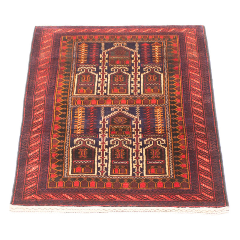 Tapis bleu marine Teimani 2 pi 10 po x 4 pi 9 po